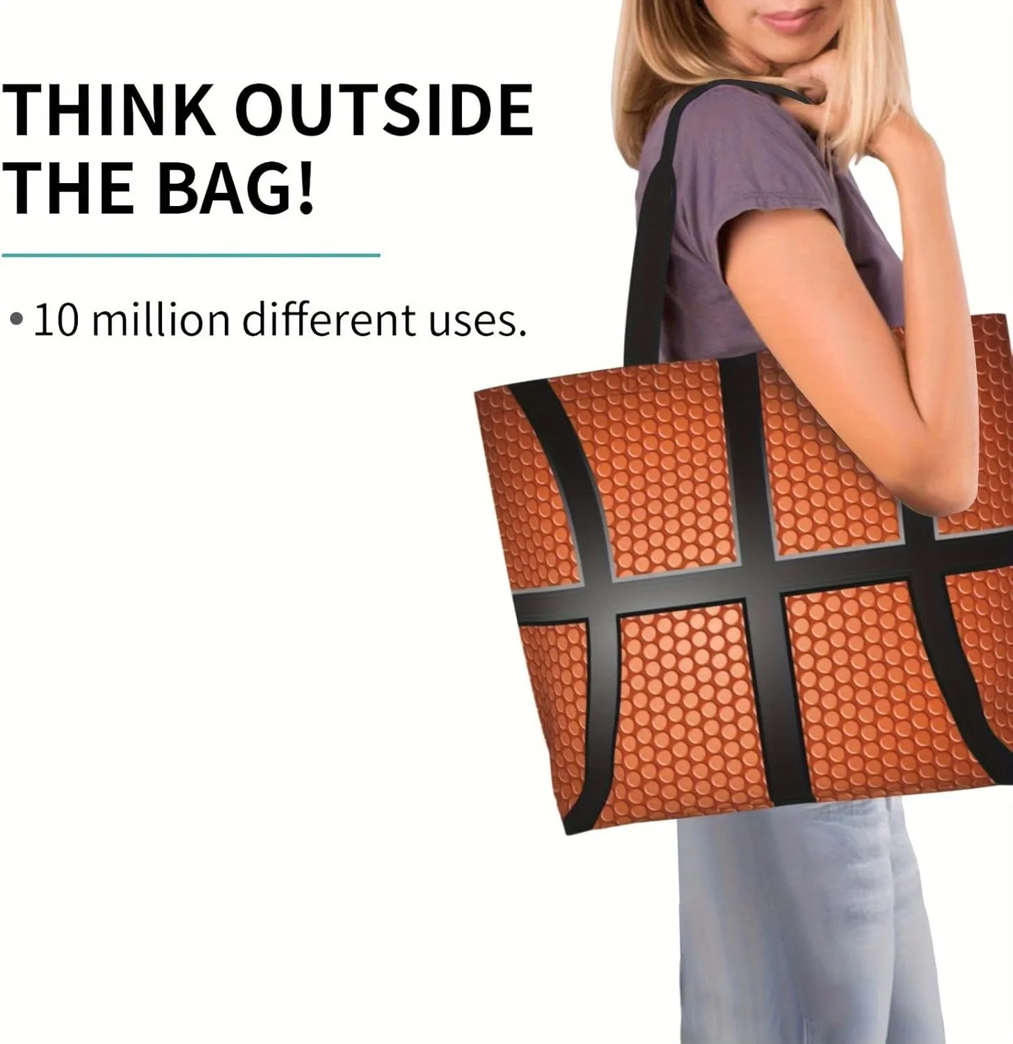 Baseball Tote Bag - Handbag, Shopping and Travel Bag for Sports Mom - Gifts for Women