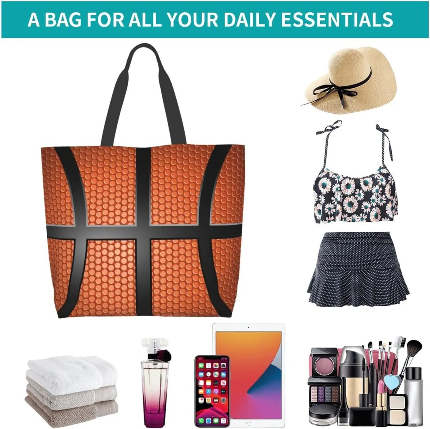 Baseball Tote Bag - Handbag, Shopping and Travel Bag for Sports Mom - Gifts for Women