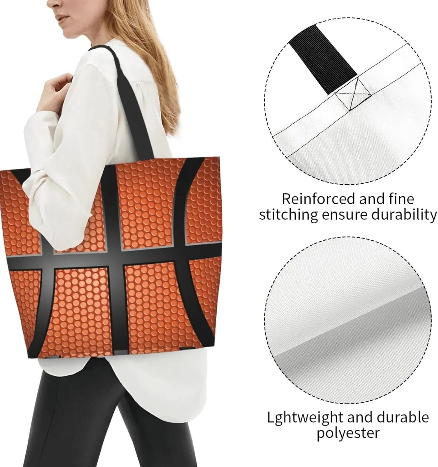 Baseball Tote Bag - Handbag, Shopping and Travel Bag for Sports Mom - Gifts for Women