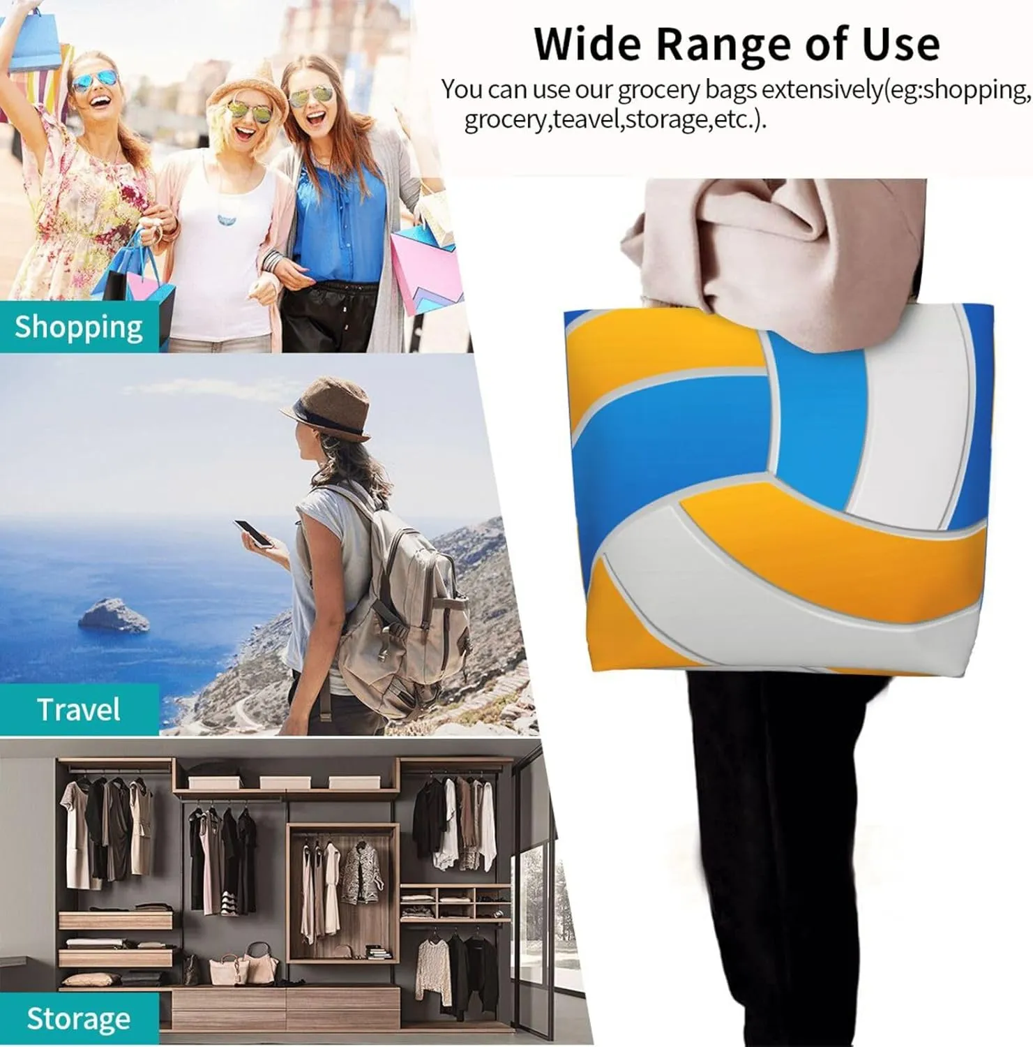 Baseball Tote Bag - Handbag, Shopping and Travel Bag for Sports Mom - Gifts for Women