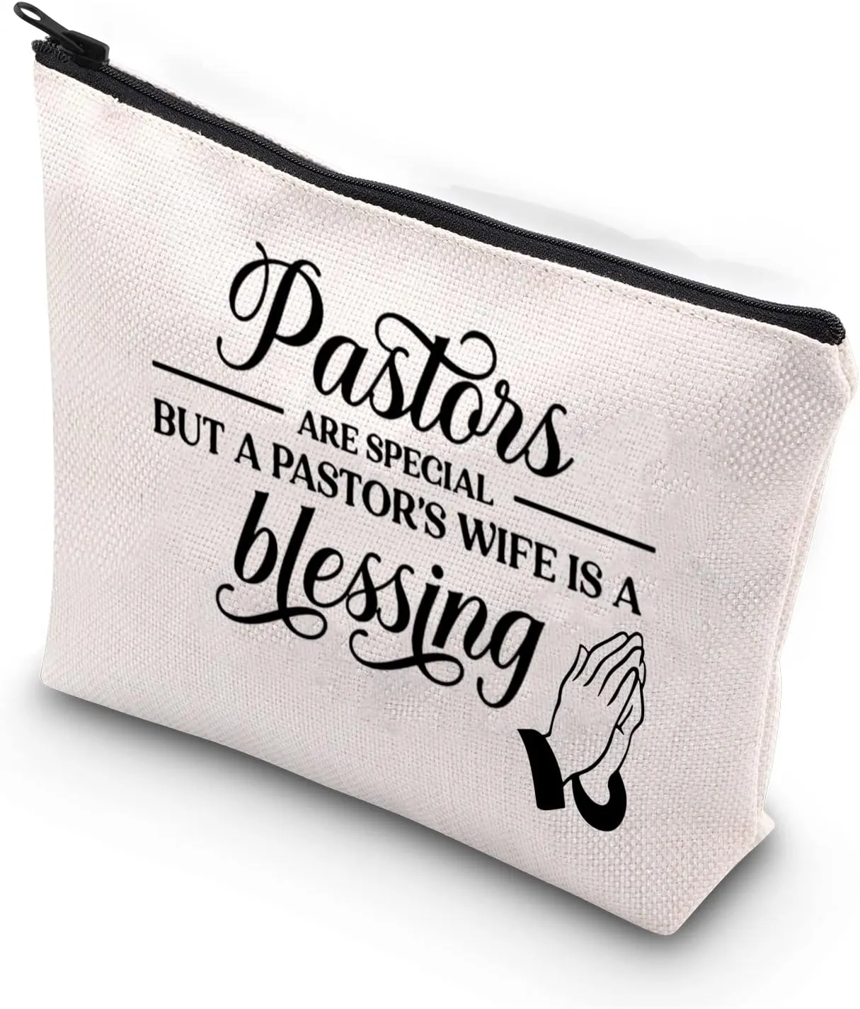 BDPWSS Pastor's Wife Cosmetic Bag - Berry - Waterproof - Pastor's Wife Gift - Christian Cosmetic Bag - Travel Makeup Storage