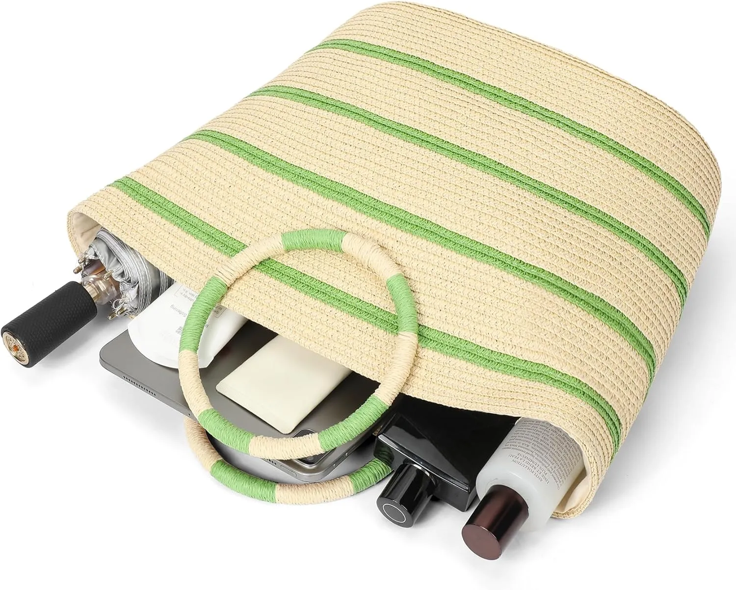 Beach Bags for Women Straw Tote Bag Summer Beach Bag Large Woven Straw Bag for Beach Vacation Holiday