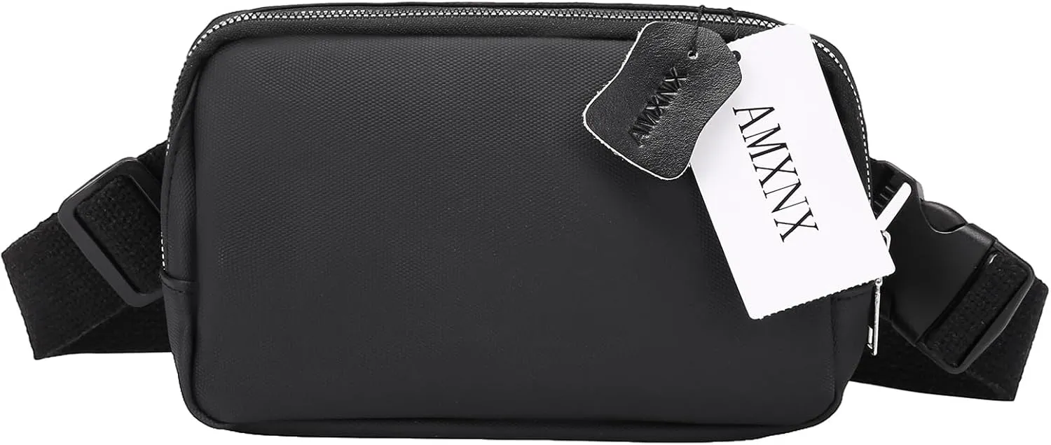 Belt Bag for Women Men Fanny Pack Crossbody with Adjustable Strap Waist Bag for Running Hiking by Amxnx