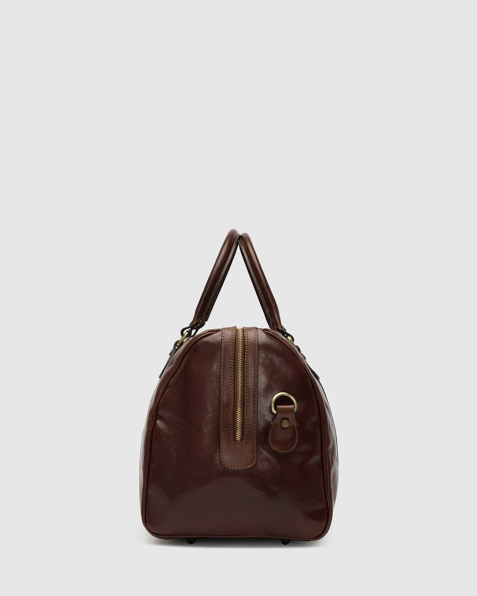Beltrami Brown Leather Duffle Cabin Bag