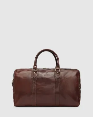 Beltrami Brown Leather Duffle Cabin Bag