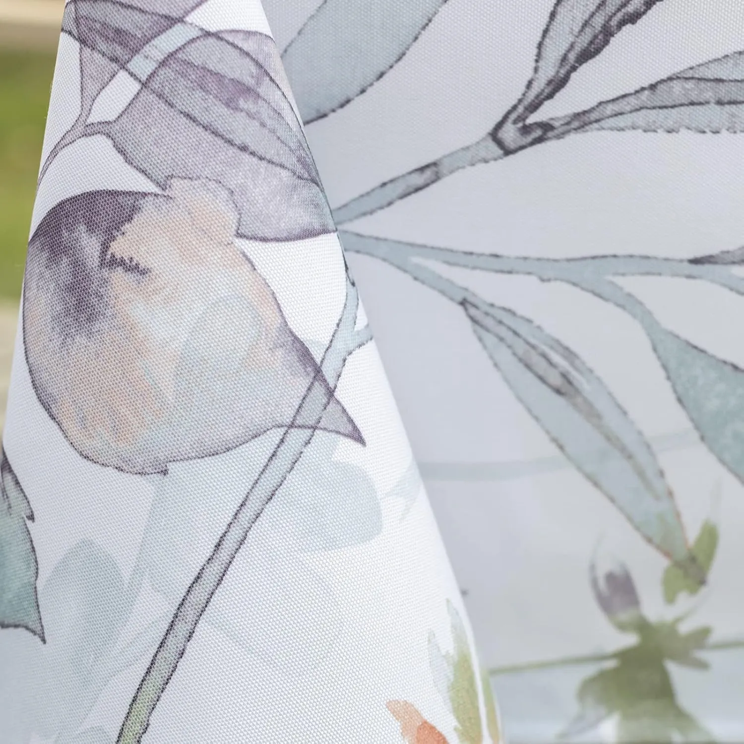 Benson Mills Spillproof Spring/Summer Durable Heavyweight Fabric Indoor Outdoor Tablecloth, Washable Table Cloth for Rectangle Tables, Picnic/Patio Table Covers (60" x 120" Rectangular, Botanica)