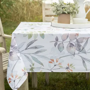 Benson Mills Spillproof Spring/Summer Durable Heavyweight Fabric Indoor Outdoor Tablecloth, Washable Table Cloth for Rectangle Tables, Picnic/Patio Table Covers (60" x 120" Rectangular, Botanica)