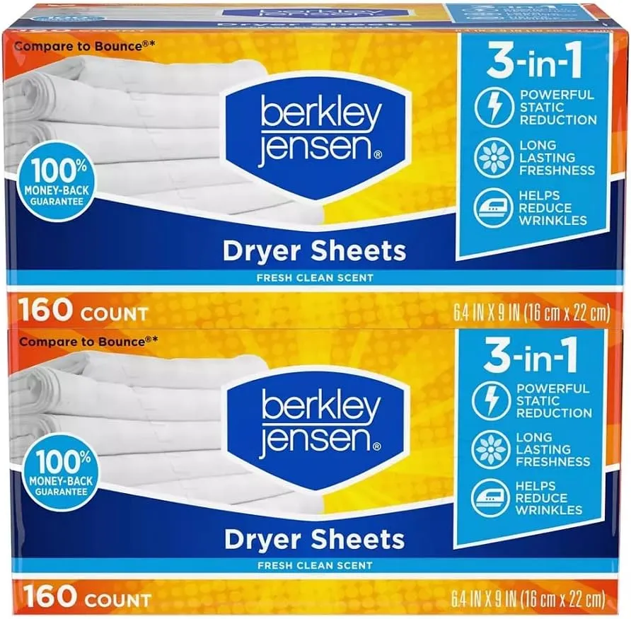 Berkley & Jensen Soft and Fresh Dryer Sheets, 320 ct. (2608536)