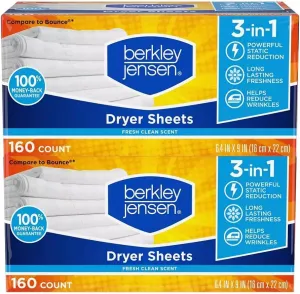 Berkley & Jensen Soft and Fresh Dryer Sheets, 320 ct. (2608536)
