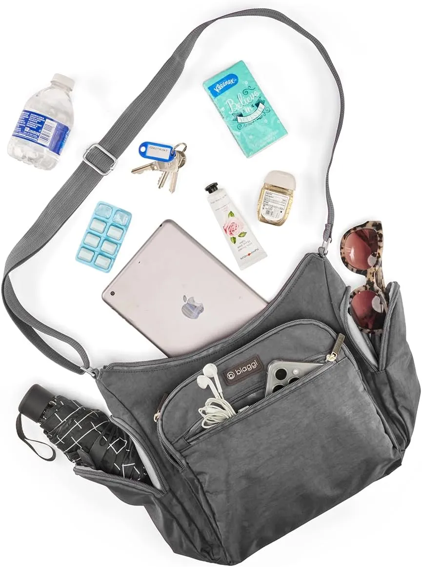 Biaggi Flexmates Convertible Crossbody | Lightweight RFID Blocking Crossbody for Travel, College, Weekend