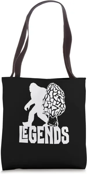 Bigfoot Morel Mushroom Design – Forager Forest Legend Tote Bag