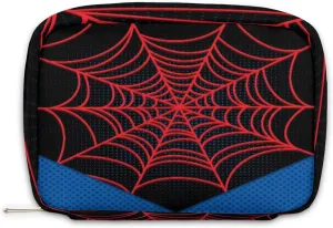 Black Spider Web Kids Toiletry Bag for Boys, Cute Small Wash Bag for Little Young Boys Waterproof Cosmetic Weekender Bag Toddler Traveling Toiletries