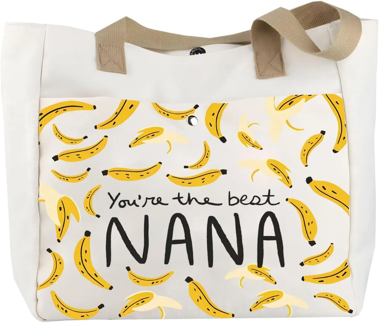 BLUPARK Nana Gift Nana Tote Bag Grandma Gift Nana Canvas Tote Bag Funny Nana Bag Bananas Theme Gift Grandma Shopping Bag