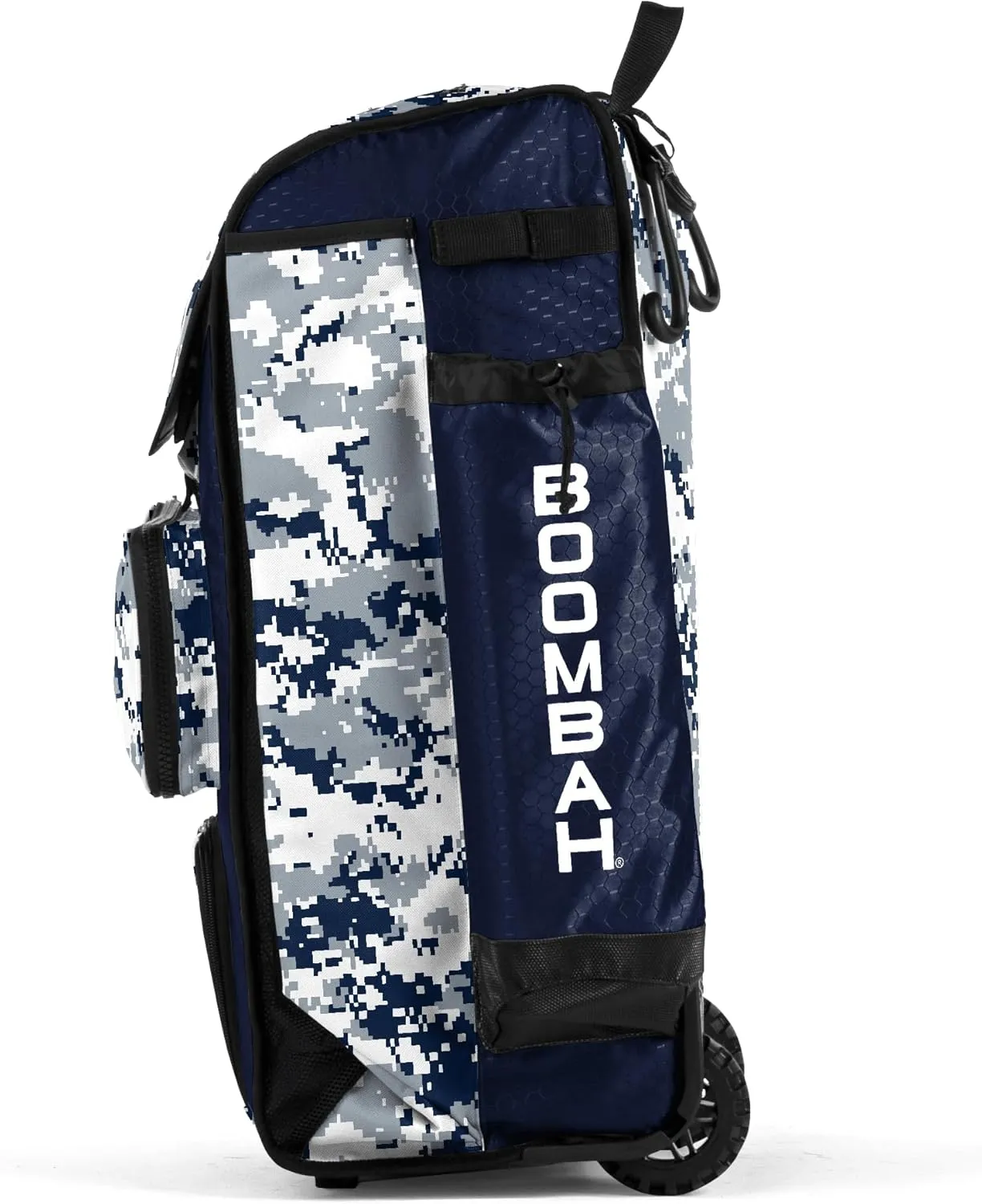 Boombah Rolling Catchers Superpack Baseball/Softball Gear Bag Digital Camo - 23-1/2" x 13-1/2" x 9-1/2" - Multiple Colors - Telescopic Handle and Holds 4 Bats - Wheeled Version