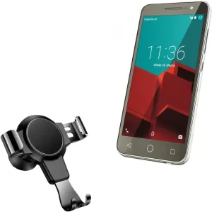 BoxWave Car Mount Compatible with Vodafone Smart Prime 6 - X-Switch Car Mount, Air Vent Mounted Holder Simple Minimal - Jet Black