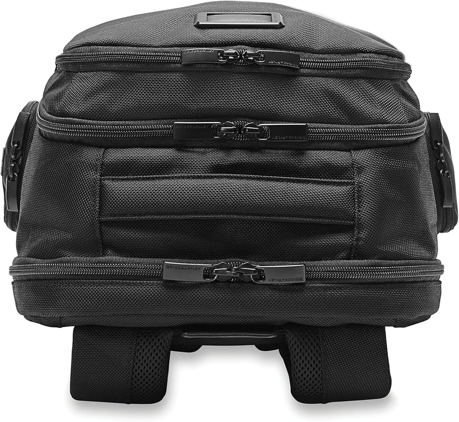 Briggs & Riley Traveler Backpack - Carry On Travel Backpack for Women & Men, Personal Item Travel Bag, Lightweight & Durable, Padded Straps, Fits up to 15" Laptop - Baseline Collection, Black