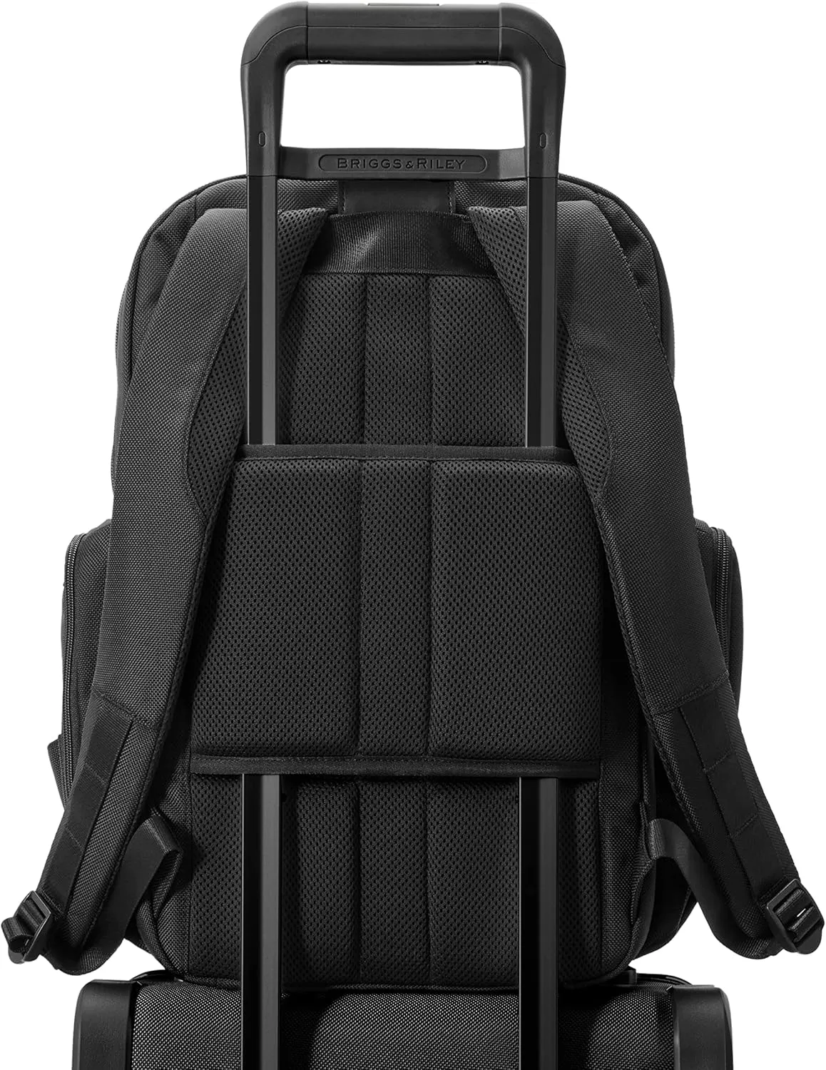 Briggs & Riley Traveler Backpack - Carry On Travel Backpack for Women & Men, Personal Item Travel Bag, Lightweight & Durable, Padded Straps, Fits up to 15" Laptop - Baseline Collection, Black