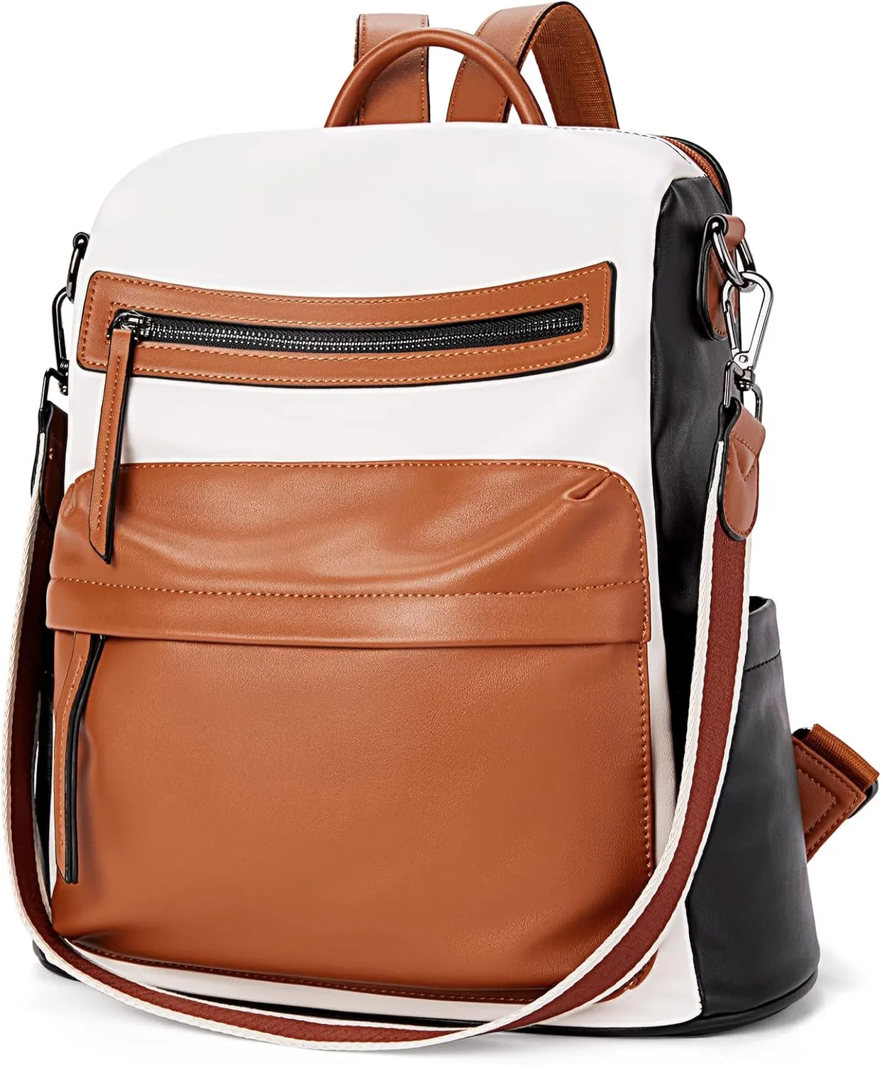 BROMEN Backpack Purse for Women Fashion Leather Designer Travel Large Ladies Shoulder Bags