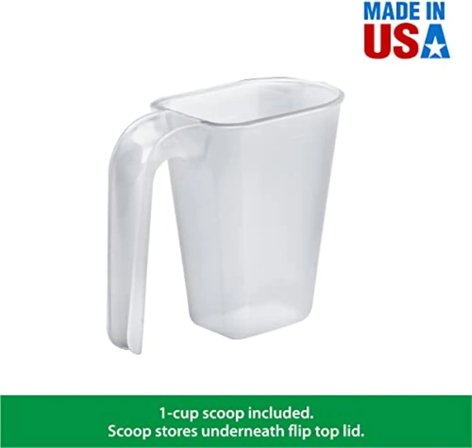 Buddeez Airtight Pet Food Storage Container - 50 QT Capacity Dog Food Storage Container, Cat Food Container, Bird Seed Storage Container, Rolling Storage Bin, Air Tight with White Lid