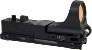 C-MORE Systems Railway Red Dot Sight, Standard Intensity Switch, 6 MOA, 1x Magnification, Made of Polymer, Ultra Bright, All Weather, Waterproof, Lightweight, Black