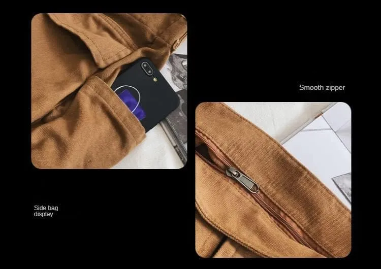 Canvas Messenger Vintage Bag Letter Pattern Crossbody Bag Emo Goth Shoulder Satchels Y2K Harajuku Bag Grunge Handbag