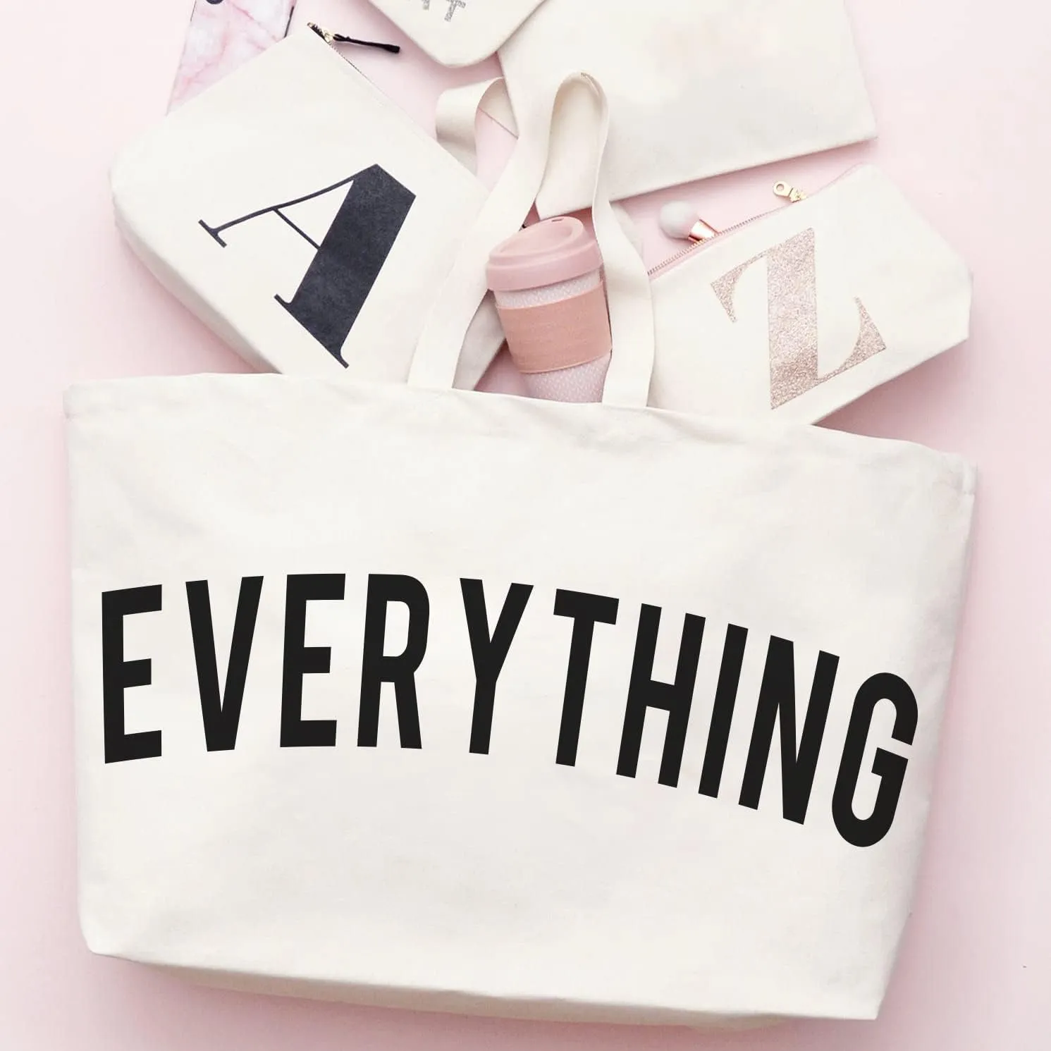 Canvas Tote Bag - Extra Large Shopping Beach Totes Bags Reusable Big Grocery Bag 28" x 8" x 16"