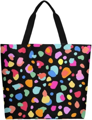 Canvas Tote Bag Large Casual Shoulder Bag for Women Handbag Reusable Beach Shopping Gym Picnic Travel Grocery Bag