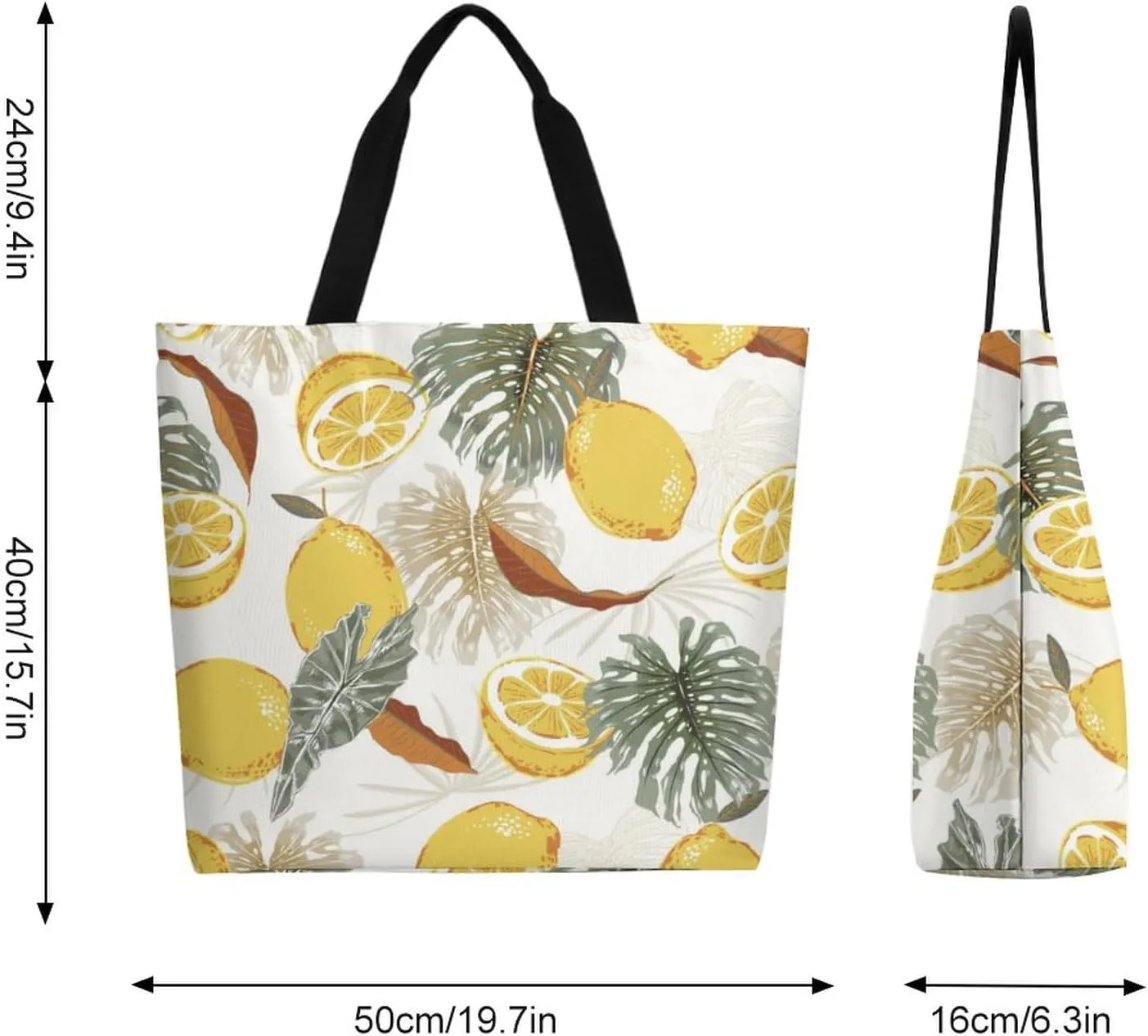 Canvas Tote Bag Large Casual Shoulder Bag for Women Handbag Reusable Beach Shopping Gym Picnic Travel Grocery Bag