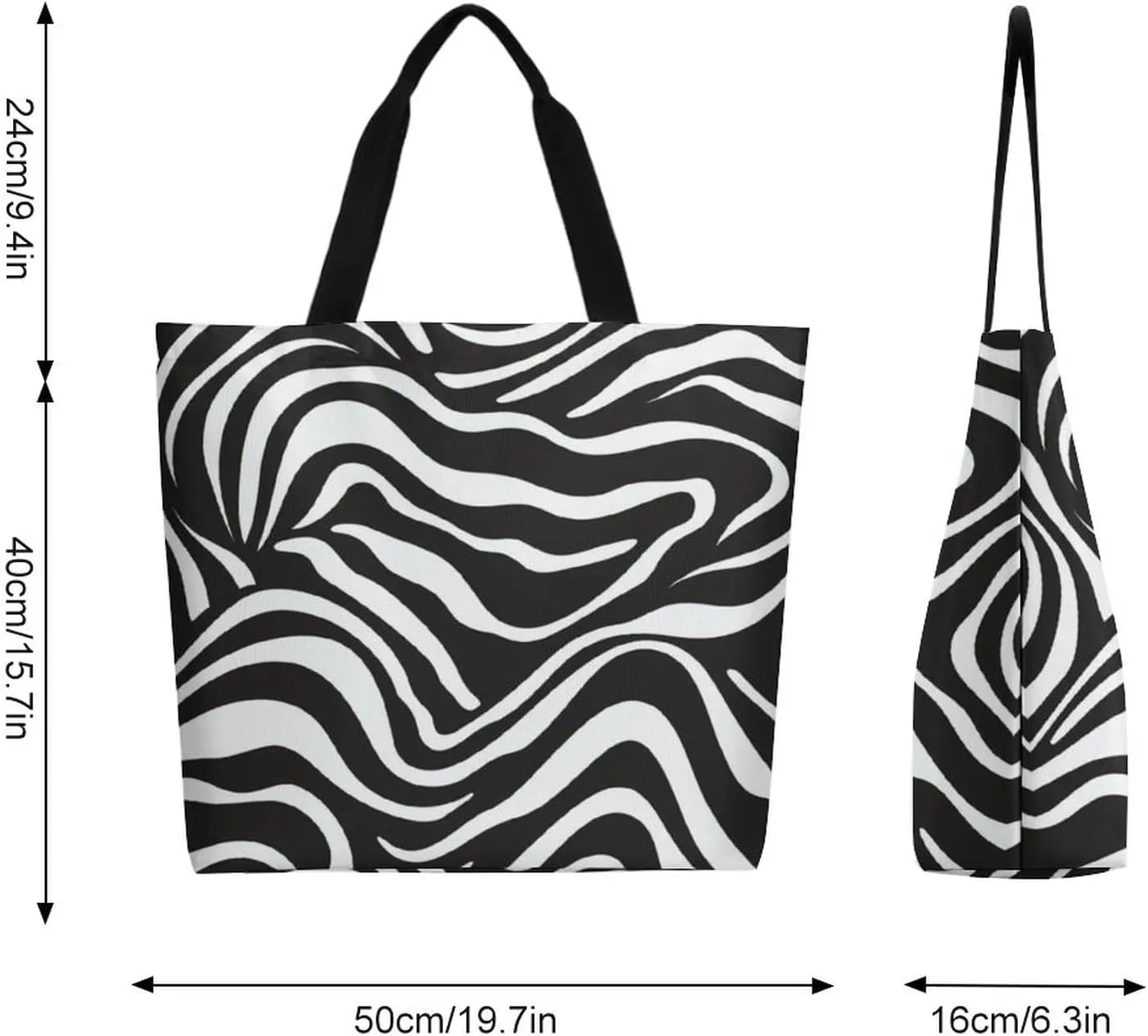 Canvas Tote Bag Large Women Casual Shoulder Bag Handbag Reusable Beach Shopping Grocery Bag For Outdoors