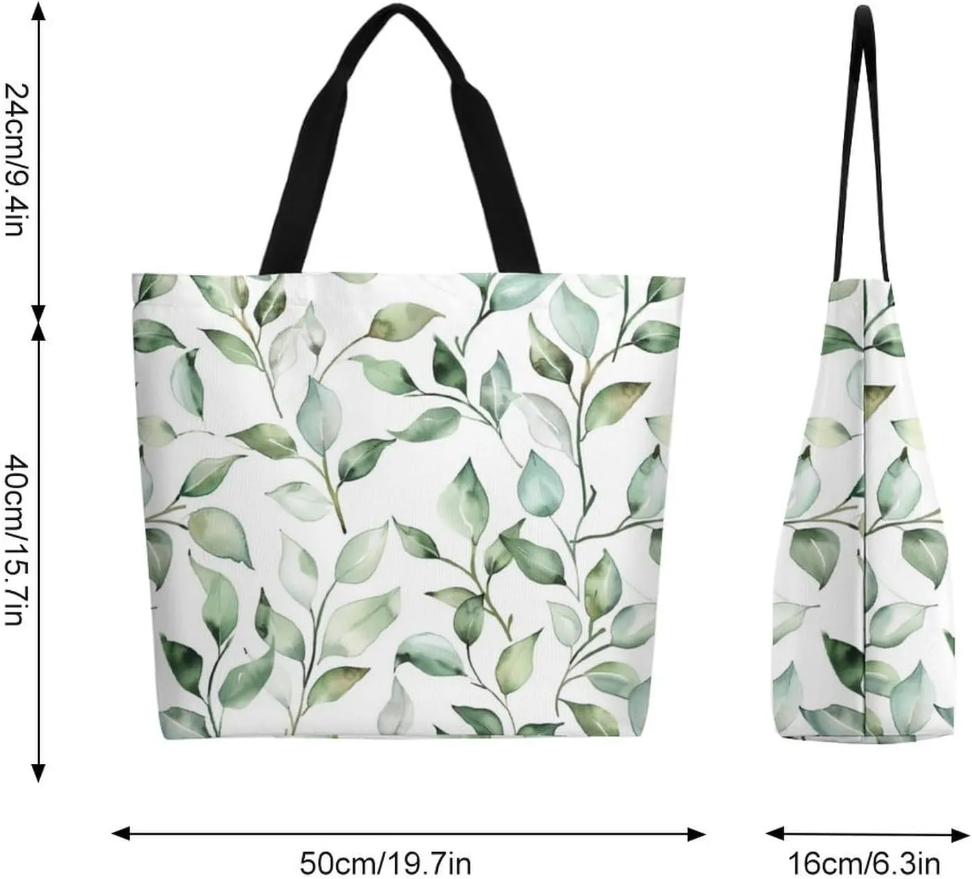 Canvas Tote Bag Large Women Casual Shoulder Bag Handbag Reusable Beach Shopping Grocery Bag For Outdoors