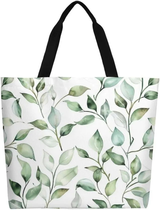 Canvas Tote Bag Large Women Casual Shoulder Bag Handbag Reusable Beach Shopping Grocery Bag For Outdoors
