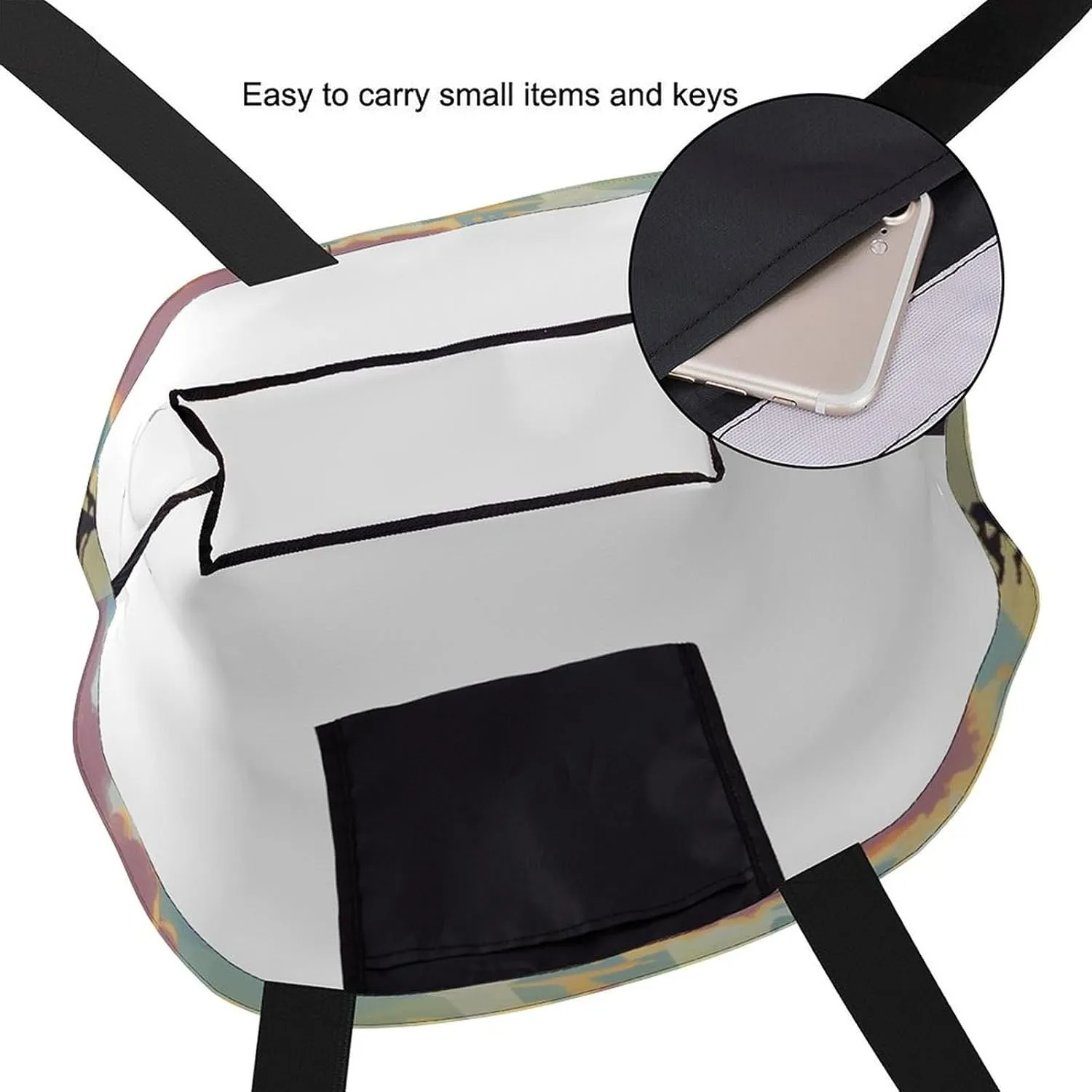 Canvas Tote Bag Large Women Casual Shoulder Bag Handbag Reusable Beach Shopping Grocery Bag For Outdoors