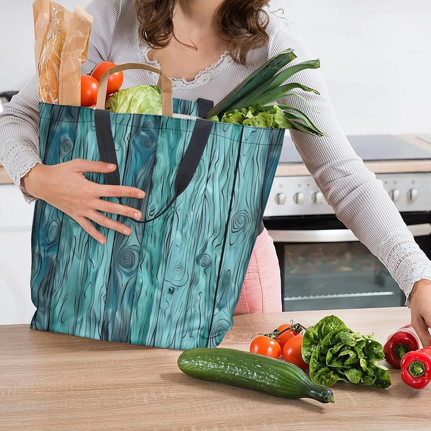 Canvas Tote Bag Large Women Casual Shoulder Bag Handbag Reusable Beach Shopping Grocery Bag For Outdoors