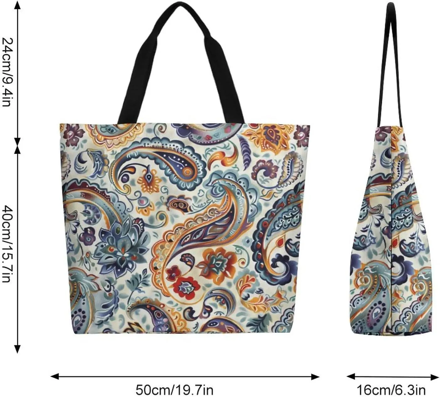 Canvas Tote Bag Large Women Casual Shoulder Bag Handbag Reusable Beach Shopping Grocery Bag For Outdoors