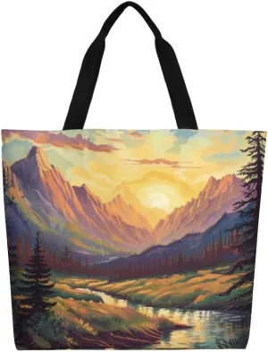 Canvas Tote Bag Large Women Casual Shoulder Bag Handbag Reusable Beach Shopping Grocery Bag For Outdoors