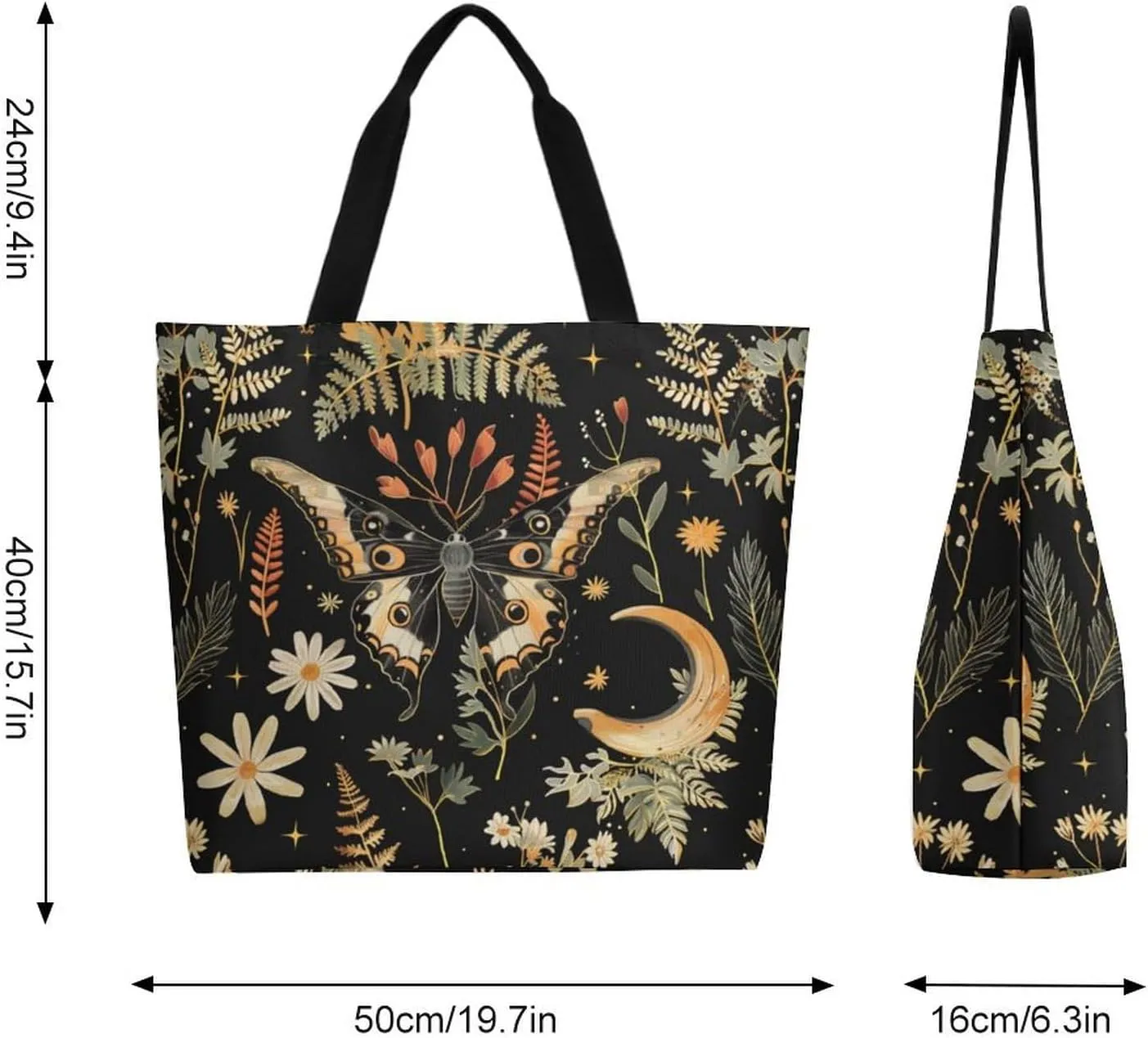 Canvas Tote Bag Large Women Casual Shoulder Bag Handbag Reusable Beach Shopping Grocery Bag For Outdoors