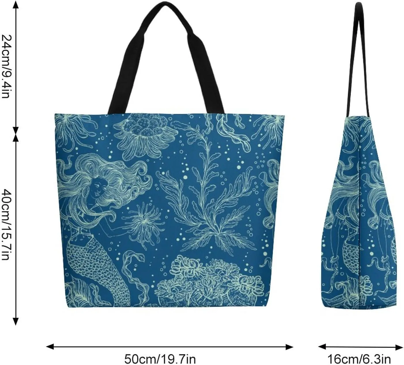 Canvas Tote Bag Large Women Casual Shoulder Bag Handbag Reusable Beach Shopping Grocery Bag For Outdoors