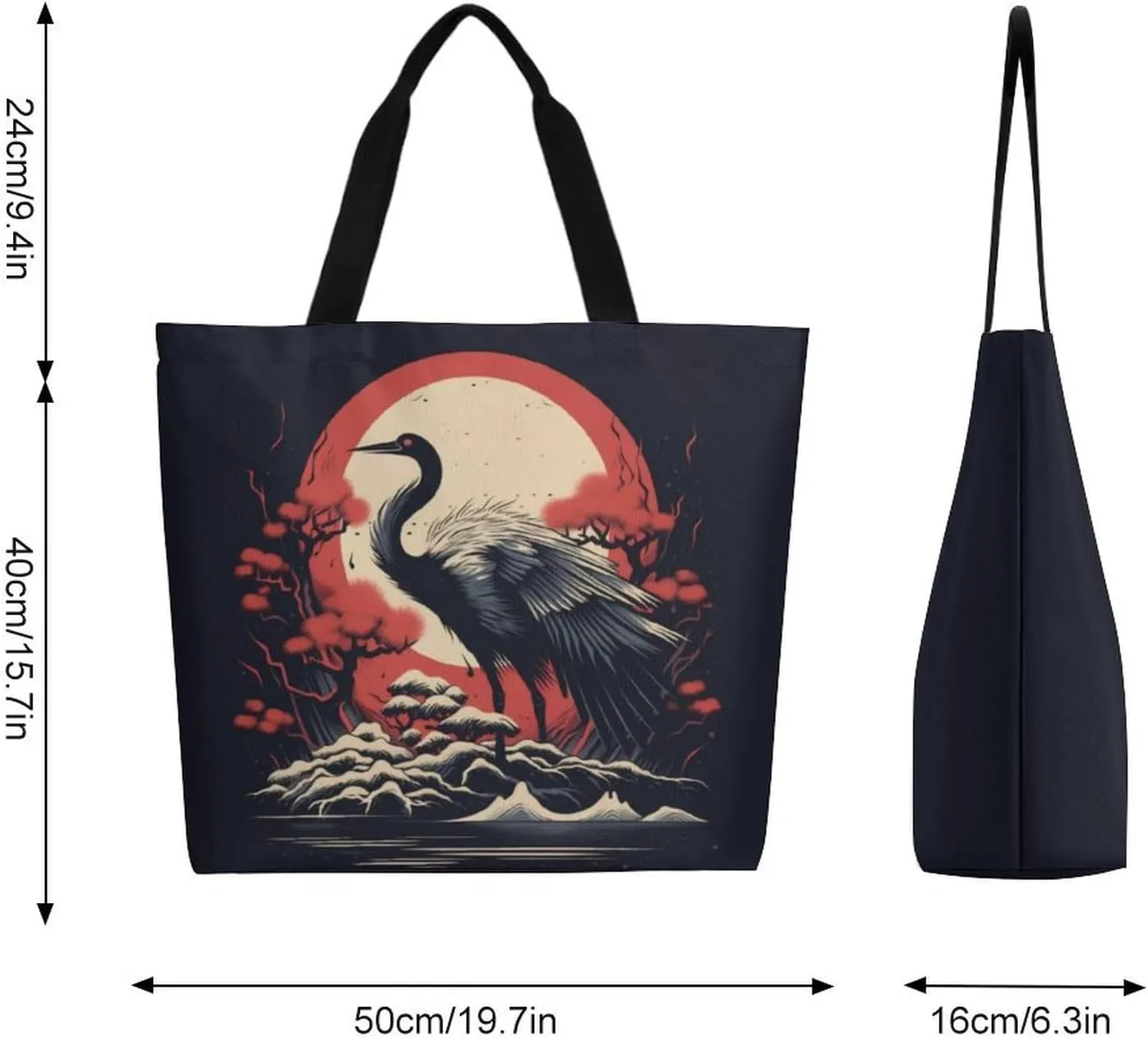 Canvas Tote Bag Large Women Casual Shoulder Bag Handbag Reusable Beach Shopping Grocery Bag For Outdoors