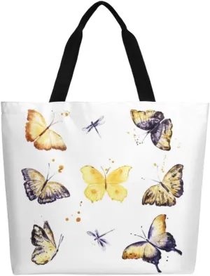 Canvas Tote Bag Large Women Casual Shoulder Bag Handbag Reusable Beach Shopping Grocery Bag For Outdoors