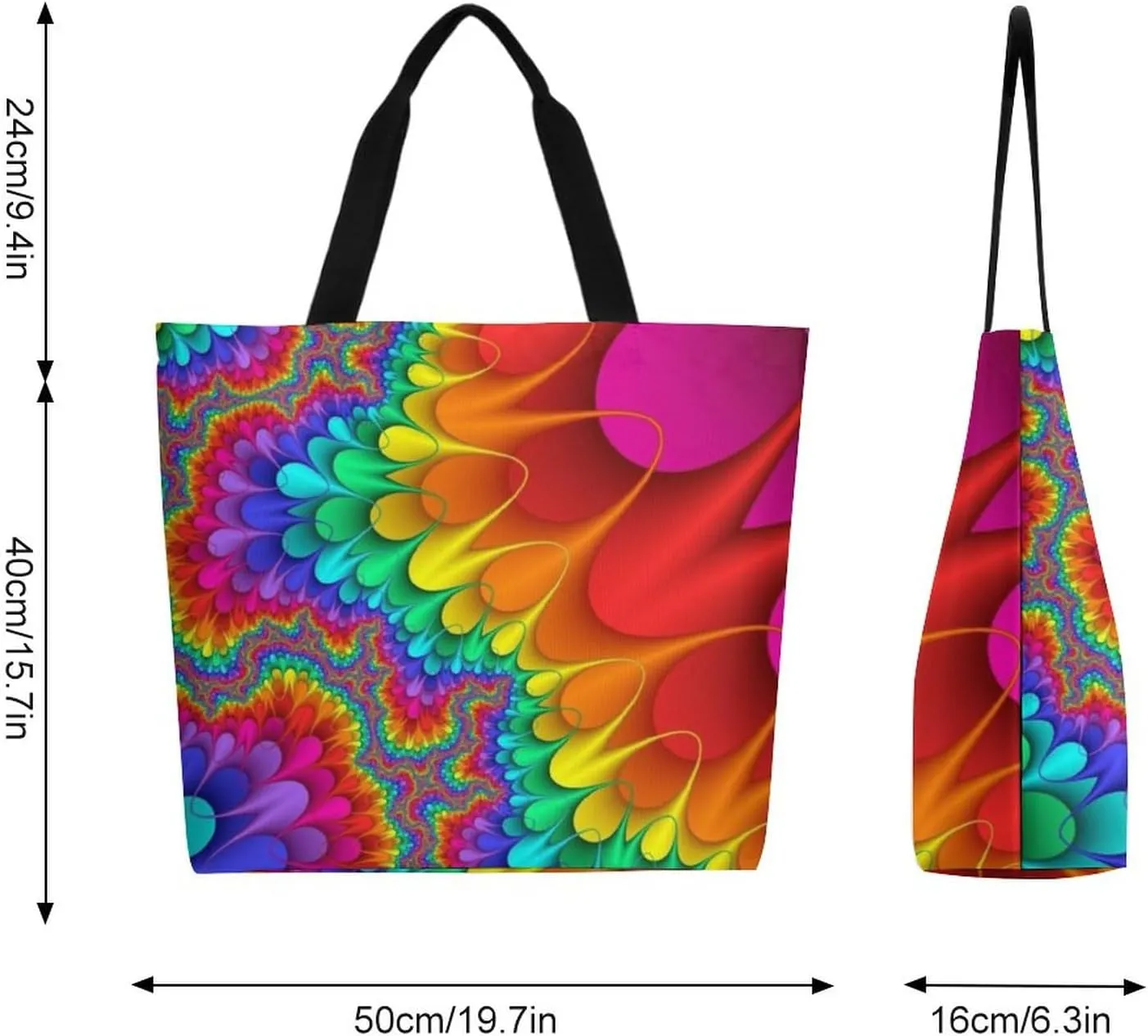 Canvas Tote Bag Large Women Casual Shoulder Bag Handbag Reusable Beach Shopping Grocery Bag For Outdoors