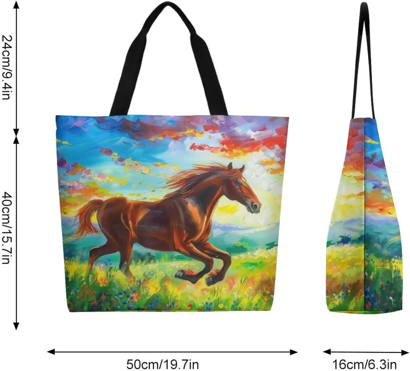 Canvas Tote Bag Large Women Casual Shoulder Bag Handbag Reusable Beach Shopping Grocery Bag For Outdoors