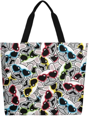 Canvas Tote Bag Large Women Casual Shoulder Bag Handbag Reusable Beach Shopping Grocery Bag For Outdoors