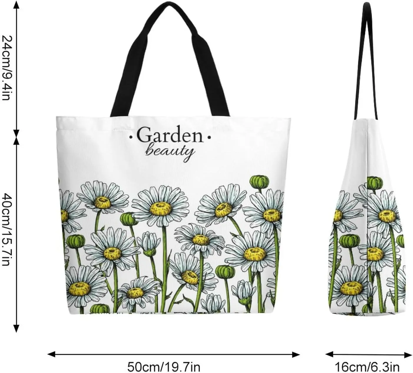 Canvas Tote Bag Large Women Casual Shoulder Bag Handbag Reusable Beach Shopping Grocery Bag For Outdoors