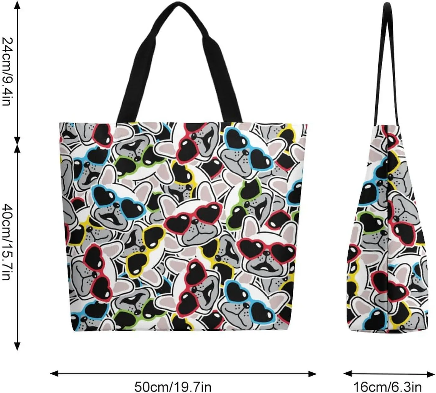 Canvas Tote Bag Large Women Casual Shoulder Bag Handbag Reusable Beach Shopping Grocery Bag For Outdoors