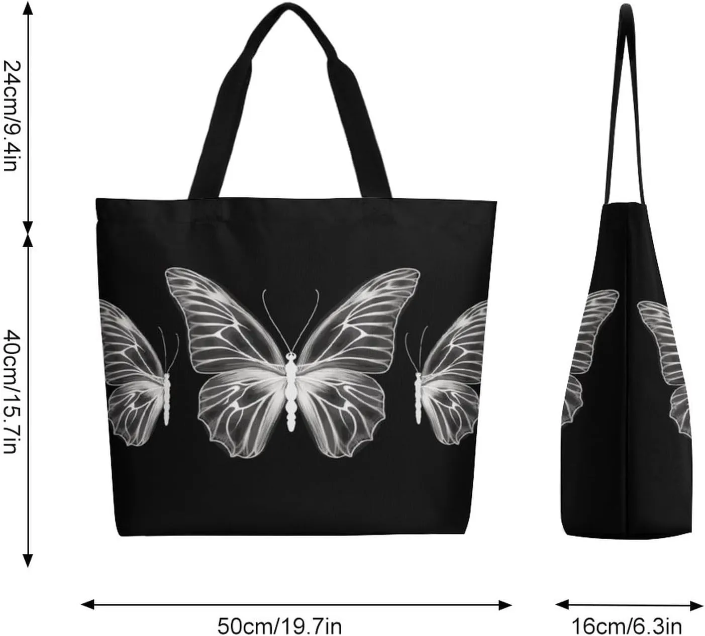 Canvas Tote Bag Large Women Casual Shoulder Bag Handbag Reusable Beach Shopping Grocery Bag For Outdoors