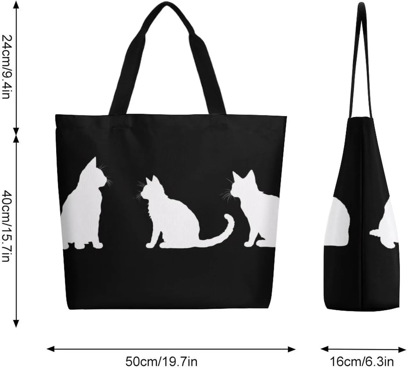 Canvas Tote Bag Large Women Casual Shoulder Bag Handbag Reusable Beach Shopping Grocery Bag For Outdoors
