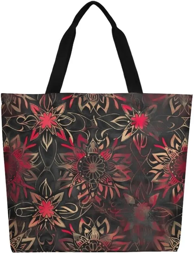 Canvas Tote Bag Large Women Casual Shoulder Bag Handbag Reusable Beach Shopping Grocery Bag For Outdoors