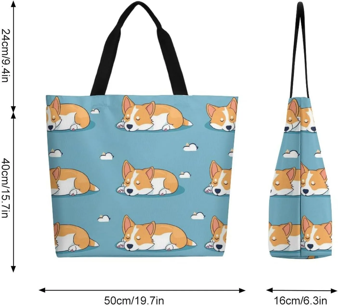 Canvas Tote Bag Large Women Casual Shoulder Bag Handbag Reusable Beach Shopping Grocery Bag For Outdoors