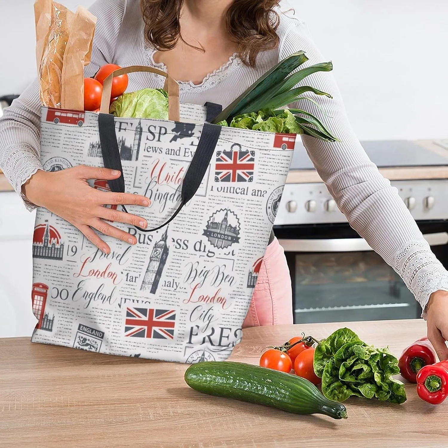 Canvas Tote Bag Large Women Casual Shoulder Bag Handbag Reusable Beach Shopping Grocery Bag For Outdoors