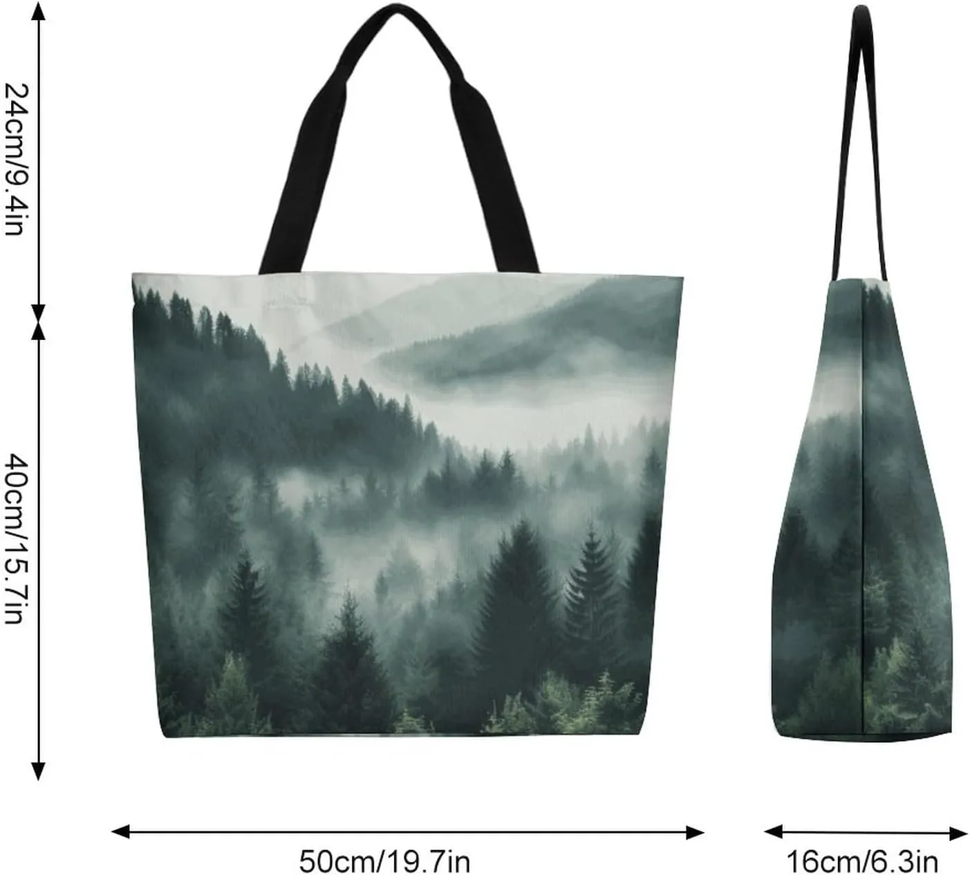 Canvas Tote Bag Large Women Casual Shoulder Bag Handbag Reusable Beach Shopping Grocery Bag For Outdoors